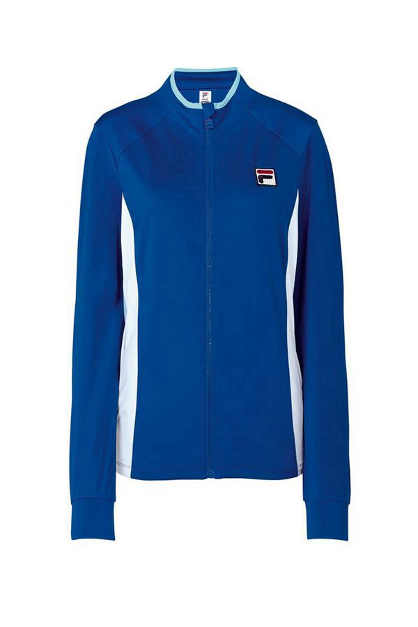 Jaquetas Fila Mulher Azuis/Azuis/Branco - Fila Acqua Sole 1/2 Zip Portugal Online,FJGT-60413